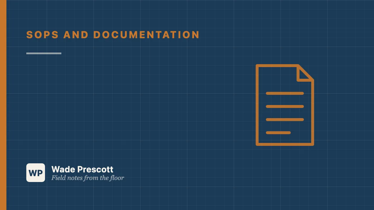 The Standard Work Instruction Template Operators Will Actually Follow