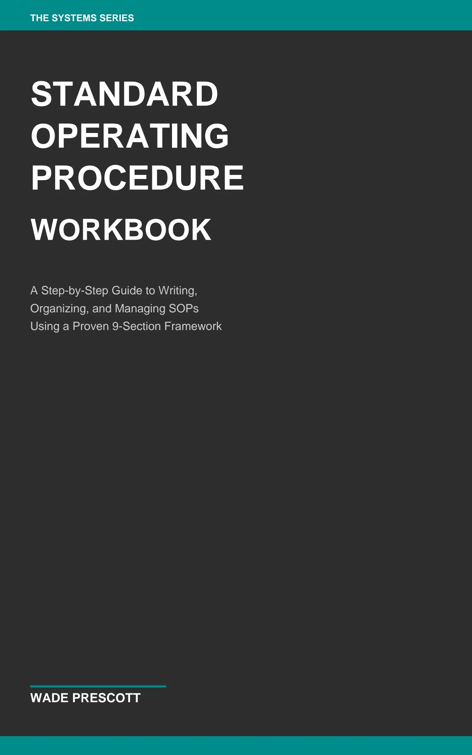 Cover of Standard Operating Procedure Workbook